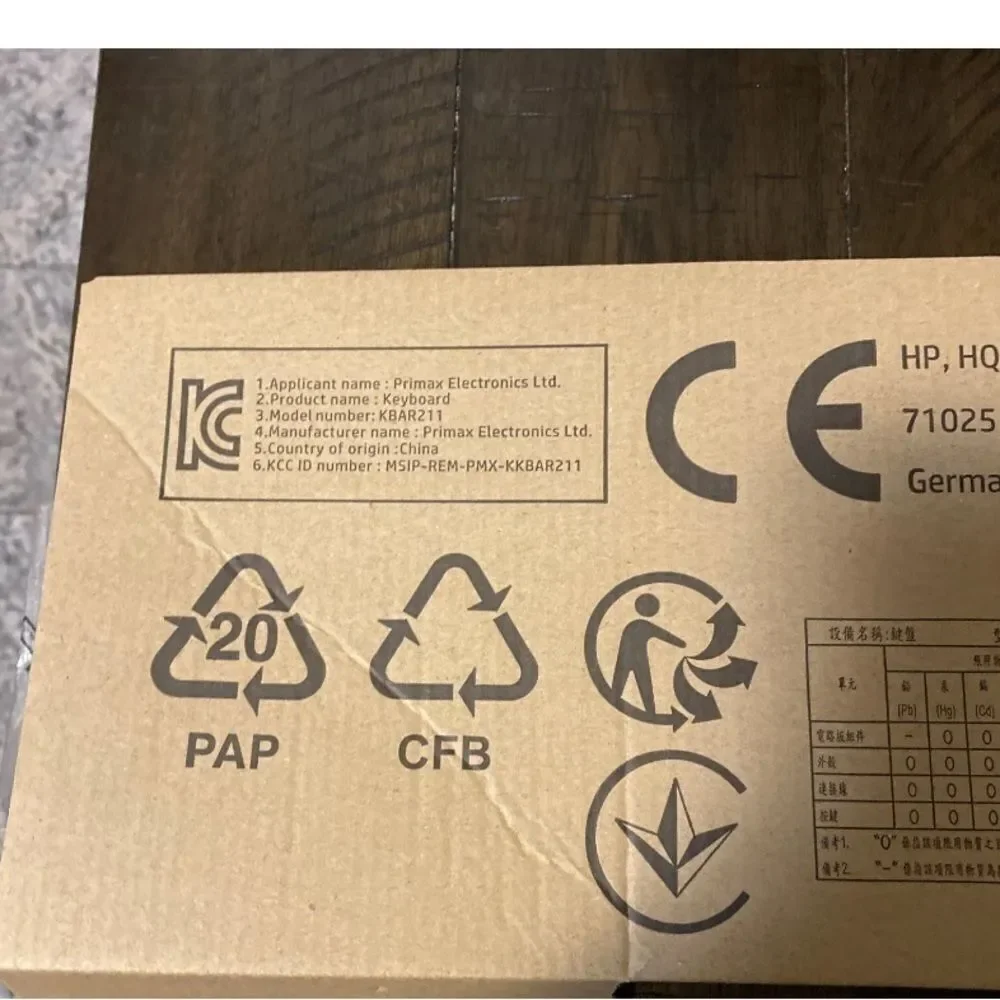 NEW HP Keyboard Business Black Slim Style USB Windows Enhanced